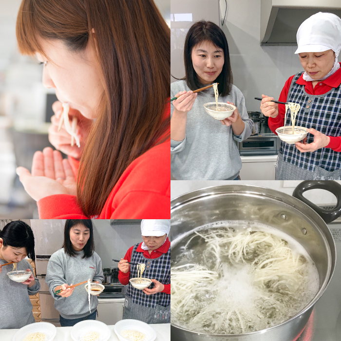 試食会の様子など